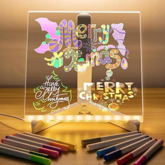Luke™ - 3D Acrylic Writing Pad with Color Markers.
