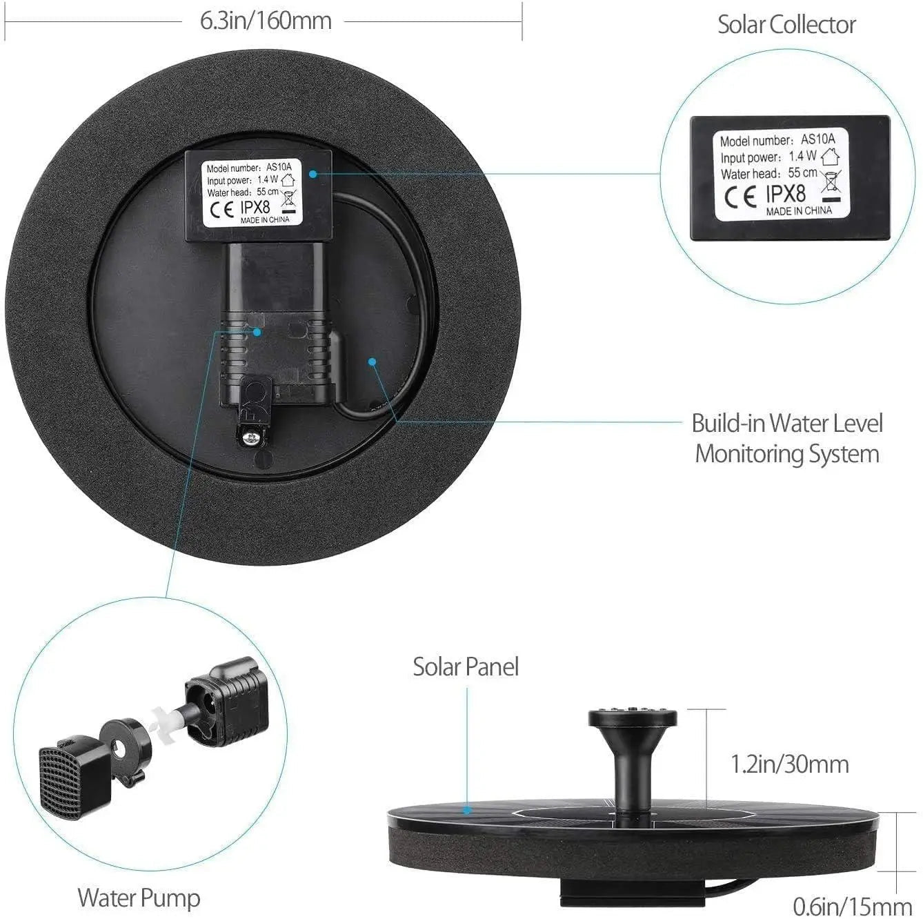 Solar Power Fountain