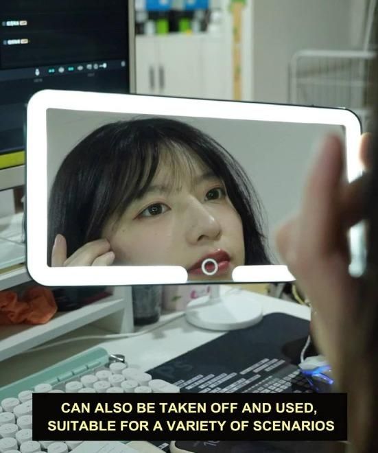 Rechargeable Car Makeup Mirror with LED Lights