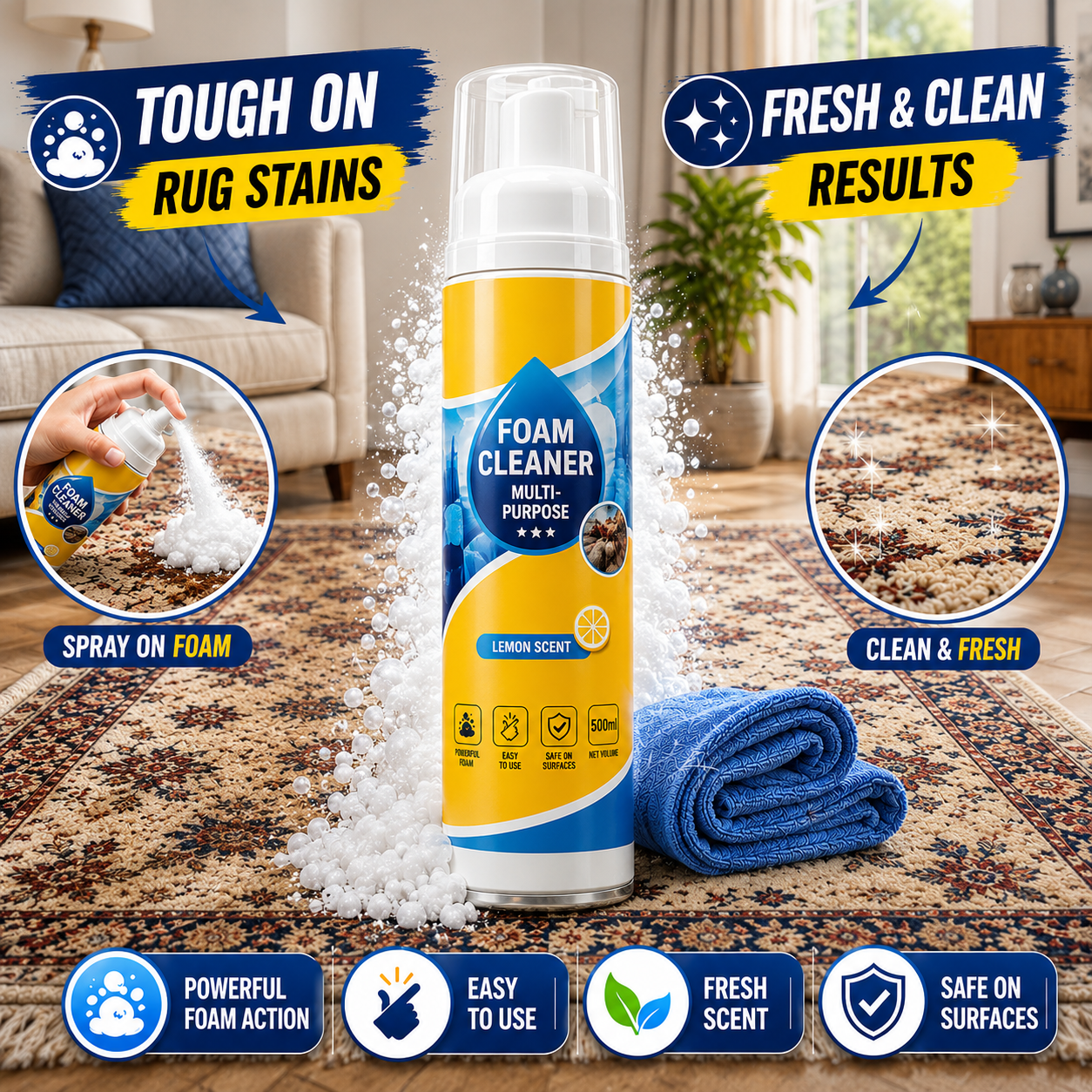 All in One Foam Cleaner (Buy 1 Get 1 Free)