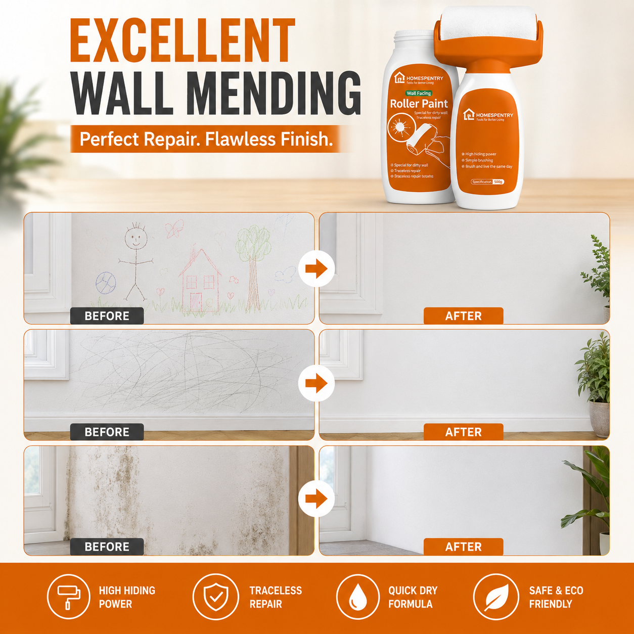 Wall Repair Roller Paint