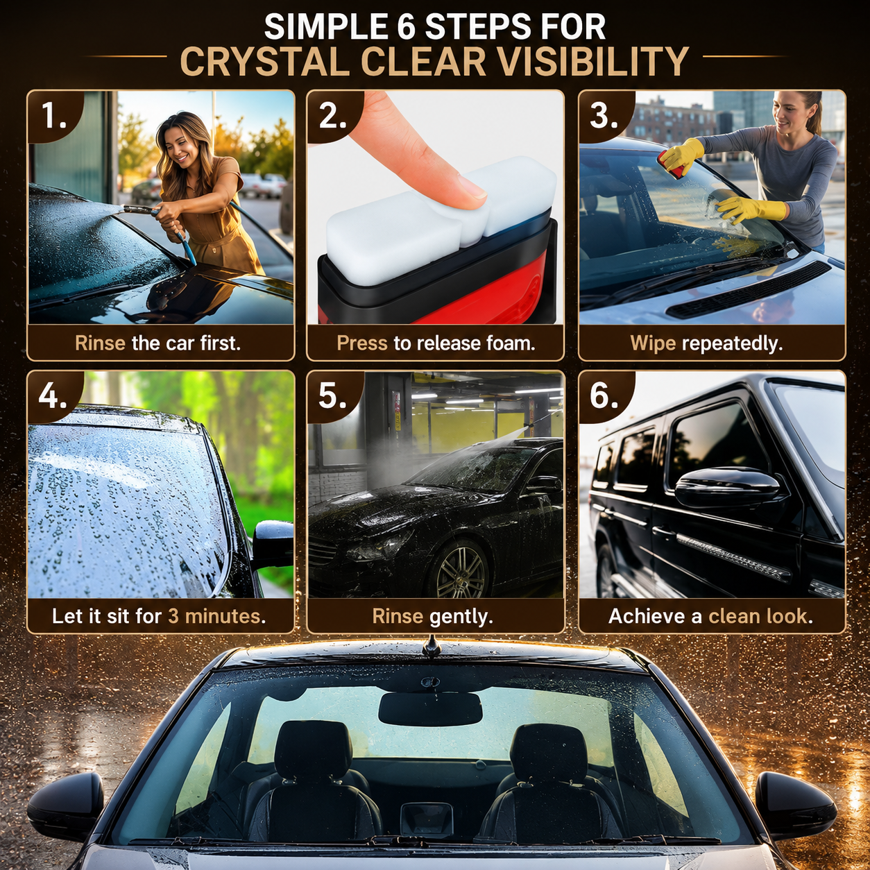 ClearView™ Car Glass Cleaning Brush (Buy 1 Get 1 Free)