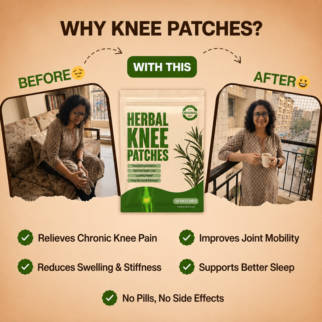 PainRelief™ Knee patches