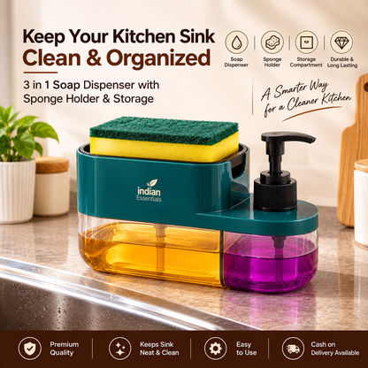 3 in 1 Soap Dispenser