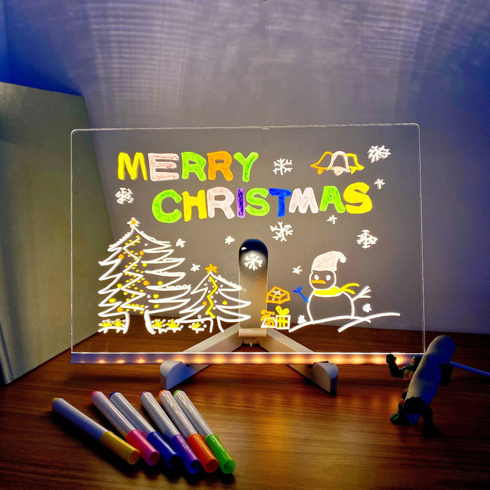 Luke™ - 3D Acrylic Writing Pad with Color Markers.