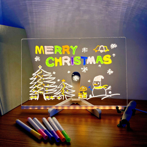Luke™ - 3D Acrylic Writing Pad with Color Markers.