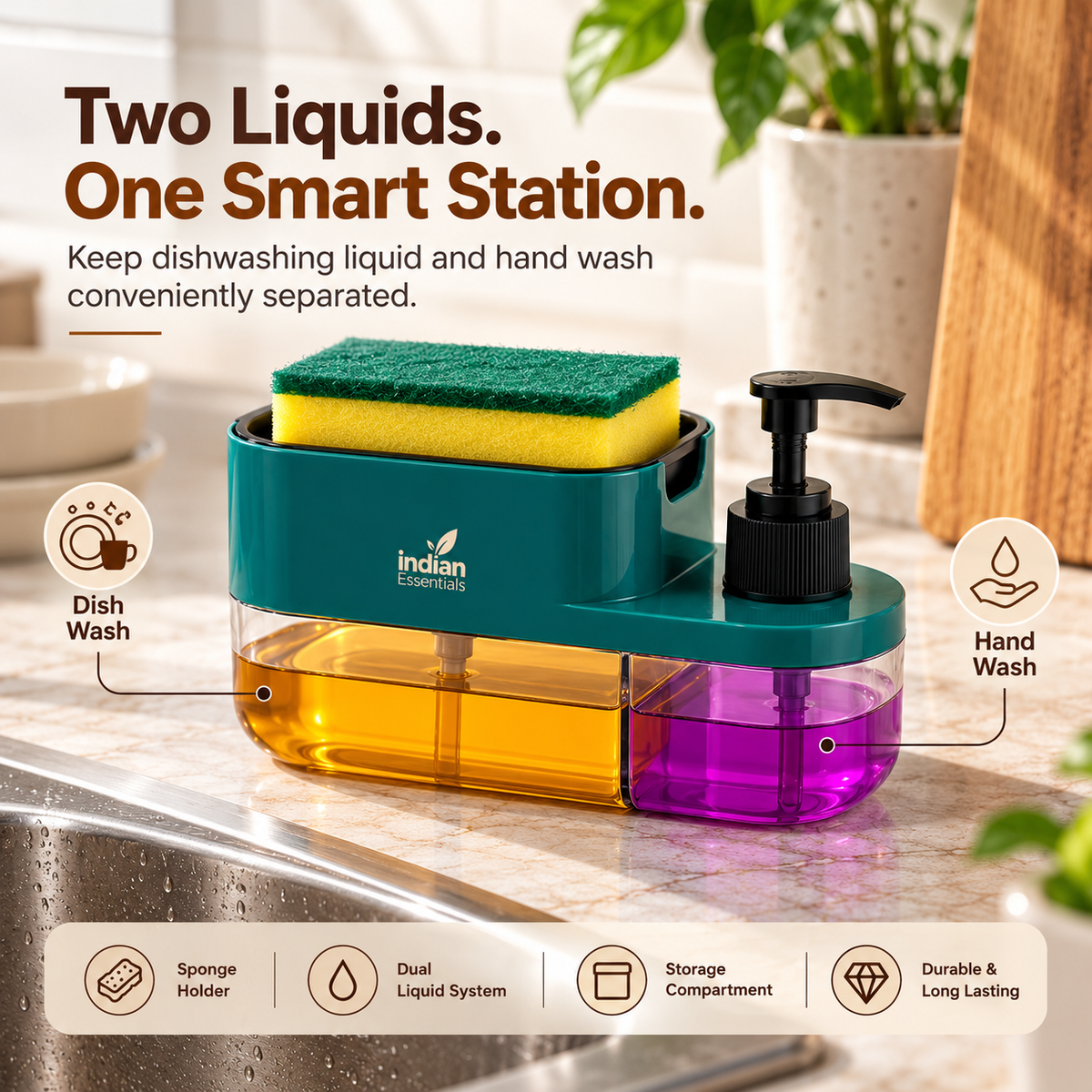 3 in 1 Soap Dispenser